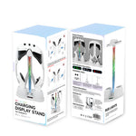 For Meta Quest 3 VR Glasses Charging Base Storage Bracket with Cool RGB Light, Charging Base