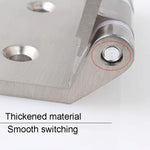 Glass Door Partition Hinge Furniture Housing Door Fittings, Space Aluminum, Rust Stainless Steel