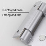 Glass Door Partition Hinge Furniture Housing Door Fittings, Space Aluminum, Rust Stainless Steel