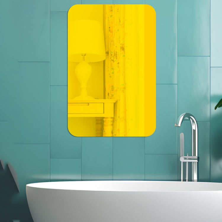 Round Corner Models Rectangle Acrylic Mirror Stereo Wall Stickers Home Decoration Soft Mirror, 4pcs 15cm x 10cm, 4pcs 20cm x 13cm, 4pcs 30cm x 20cm, 4pcs 42cm x 27cm