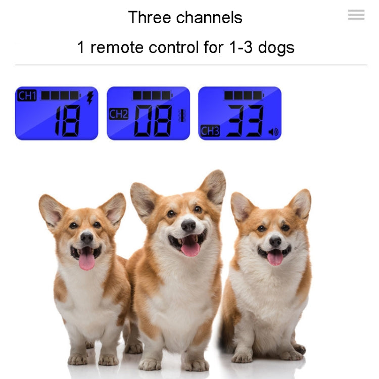 800 m Fernbedienung, Antibell-Hundetrainer, intelligentes Anti-Störungs-Vibrationshalsband, mit 1 Halsband, mit 2 Halsbändern, mit 3 Halsbändern