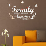 Acrylic Familylove Stereoscopic Mirror Wall Stickers Home Self-Adhesive Decorative Soft Mirror, Familylove