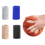 10pcs/set Basketball Riding Finger Sleeves Finger Joint Stretch Knit Sports Protectors, Black, Skin Tone, Blue, Gray