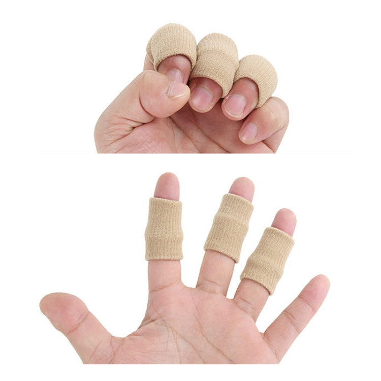 10pcs/set Basketball Riding Finger Sleeves Finger Joint Stretch Knit Sports Protectors, Black, Skin Tone, Blue, Gray