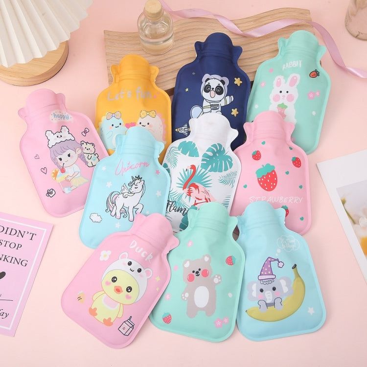Cartoon Water Filled Hot Water Bag Mini High Density PVC Winter Warm Water Bag, Style and Color Random Delivery, Small 17x11cm, Large 14.5x21cm