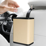 Multifunctional Car Dustbin Car Seatback Door Hanging Storage Box, Beige, Gray, Black