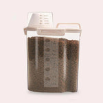 Pet Food Storage Bucket 4 Snap Dog Food Moisture Proof Sealed Storage Tank, 1.5L, 2.5L