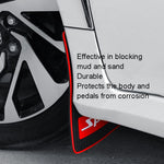 2pcs Car Tire Mud Flap Modification Plastic Anti-Splash Mud Flap, Sports, Cat Eye, Large Sports, Large Blank