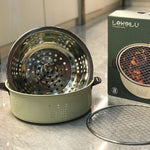Charcoal Grill Stainless Steel Outdoor Camping Cooking Tea Around The Stove Barbecue Stove, Style A, Style B