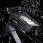 WILD MAN MS66 1.2L EVA Hard Shell Bicycle Front Beam Bag Cycling Touch Screen Phone Bag, MS66