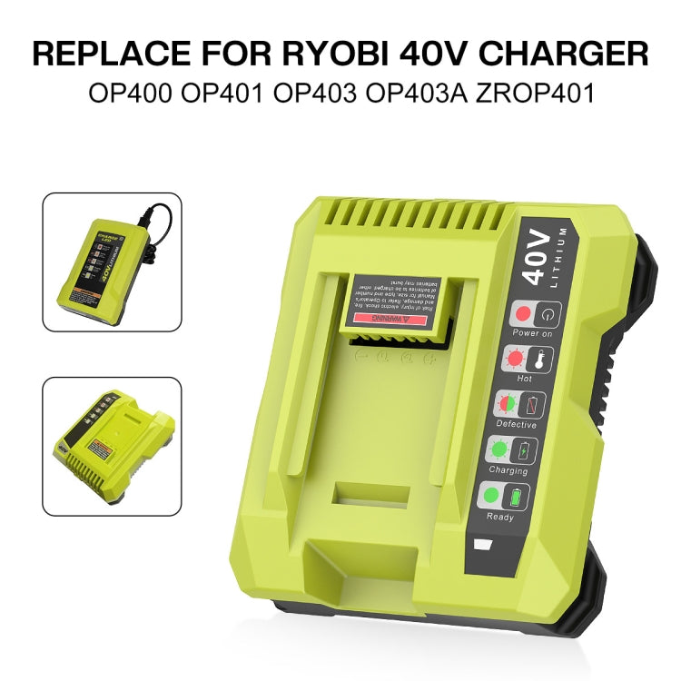 شاحن بطارية لماكينة قطع أدوات 36-40 فولت، لRYOBI PO401 / PO403 / PO400، الولايات المتحدة، الاتحاد الأوروبي، المملكة المتحدة، أستراليا