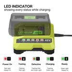 شاحن بطارية لماكينة قطع أدوات 36-40 فولت، لRYOBI PO401 / PO403 / PO400، الولايات المتحدة، الاتحاد الأوروبي، المملكة المتحدة، أستراليا