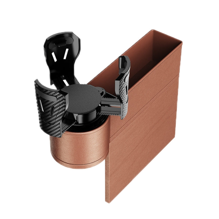Car Seat Gap Storage Box Car Water Cup Holder Ashtray, Left Black Red, Left Carbon Fiber, Left Brown, Left Beige, Left Black, Right Black Red, Right Carbon Fiber, Right Brown, Right Beige