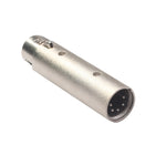 محول XLR إشارة DMX بمقبس أنثى 3 دبابيس كبير من سبائك الزنك إلى ذكر 5 دبابيس مع مصباح