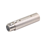 محول XLR إشارة DMX بمقبس أنثى 3 دبابيس كبير من سبائك الزنك إلى ذكر 5 دبابيس مع مصباح