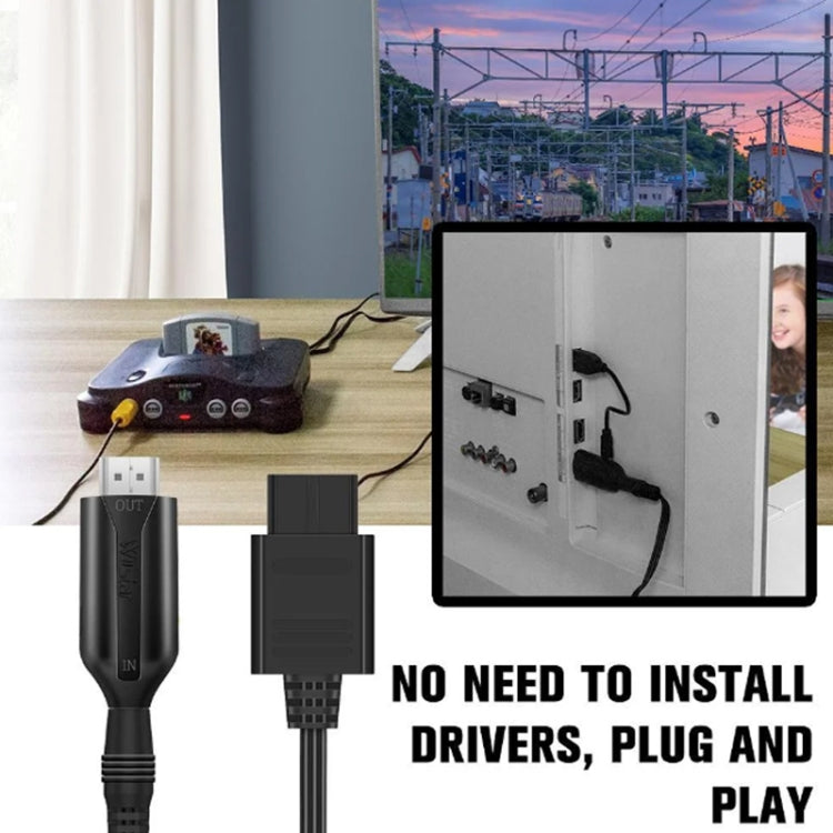 Convertisseur N64 vers HDMI pour Nintendo Gamecube N64 / SNES / NGC, N64 vers HDMI