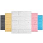 35x38.5cm 3D Self-Stick Wallpaper Soft Wrapping Waterproof Wall Sticker, 3mm Thickness, 5mm Thickness