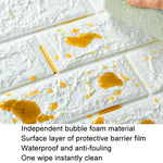 35x38.5cm 3D Self-Stick Wallpaper Soft Wrapping Waterproof Wall Sticker, 3mm Thickness, 5mm Thickness