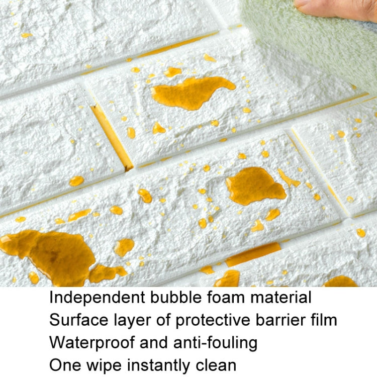 35x38.5cm 3D Self-Stick Wallpaper Soft Wrapping Waterproof Wall Sticker, 3mm Thickness, 5mm Thickness