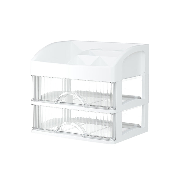 Desktop Drawer Organizer Multi-Layer Cosmetic Jewelry Box Stationery Multi-Functional Organizer, 5 Layer White Drawer (White), 5 Layer Black Drawer (White), 5 Layer Black Drawer (Pink), 4 Layer White Drawer (White), 4 Layer Black Drawer (White)        ...