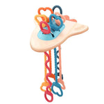 Baby Puzzle Fun Finger Pumping Toys Enlightenment Early Teaching Toys, Octopus (Blue), Octopus (Red), Cartoon Crab (Orange), Cartoon Crab (Green), Rocket (Blue), Rocket (Red), Flying Sword (Red), Flying Sword (White), Crab, Space Ship, Mobile Phone Rab...