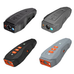 Handliches Ultraschall-Hundebellabwehrgerät mit LED-Blinklicht und Frequenzumwandlung, Schwarz+Orange, Dunkelgrau, Grau+Orange