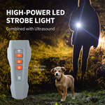 Handliches Ultraschall-Hundebellabwehrgerät mit LED-Blinklicht und Frequenzumwandlung, Schwarz+Orange, Dunkelgrau, Grau+Orange