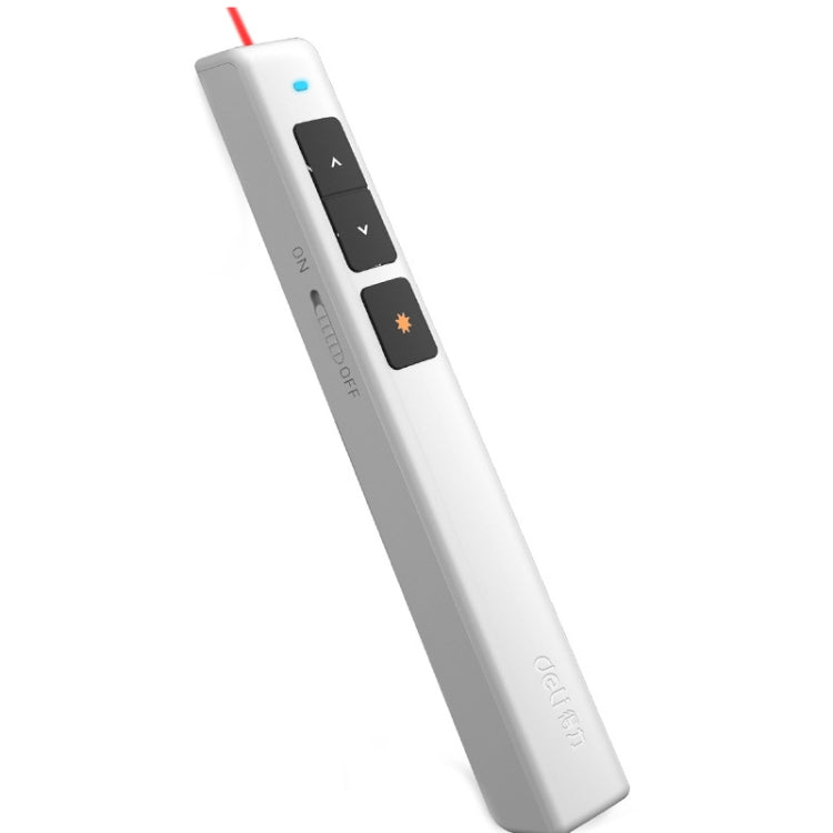 Deli  2.4GHz Page Turner USB Clicker With Red Light For PPT, 2802 (Black), 2802 (White)