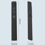 Deli  2.4GHz Page Turner USB Clicker With Red Light For PPT, 2802 (Black), 2802 (White)