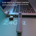 Deli  2.4GHz Page Turner USB Clicker With Red Light For PPT, 2802 (Black), 2802 (White)