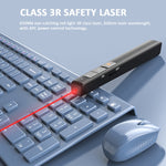 Deli  2.4GHz Page Turner USB Clicker With Red Light For PPT, 2802 (Black), 2802 (White)