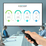 Deli  2.4GHz Page Turner USB Clicker With Red Light For PPT, 2802 (Black), 2802 (White)