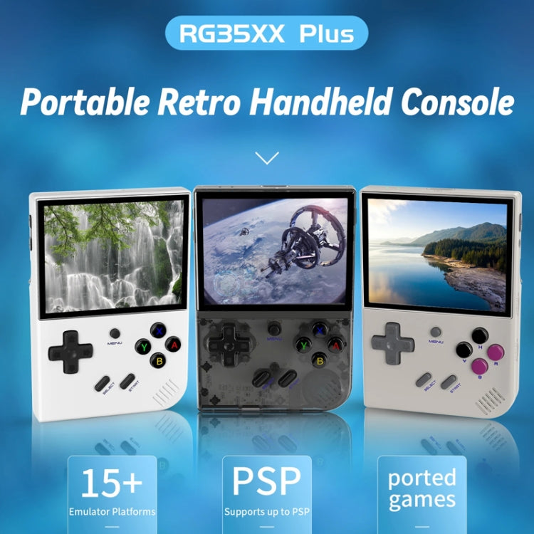 Console de jeu portable ANBERNIC RG35XX PLUS, écran IPS 3,5 pouces, compatible HDMI, 64 Go ou 64 Go + 128 Go