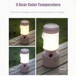 Tripolar Dimmable LED Bedside Night Light Camping Decorative Ambient Light