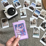 3 inch Ice Cream Glitter Photo Box Celebrity Photo Card Storage Box For Polaroids, Transparent, Pink, Purple, Blue, Green