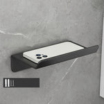 Stainless Steel Bathroom Roll Paper Holder No-Punch Cell Phone Storage Shelf, Phone Rack (White), Paper Rack (White）, Phone Rack (Black), Paper Rack (Black), Phone Rack (Gray), Paper Rack (Gray)
