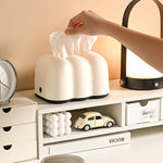 Cloud Tissue Box Tabletop Cream Style Wall Hanging Plastic Napkins Holder