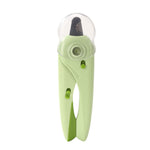 LED Pet Nail Clippers Dog and Cat Nail Clippers with Nail Polisher, White, Green