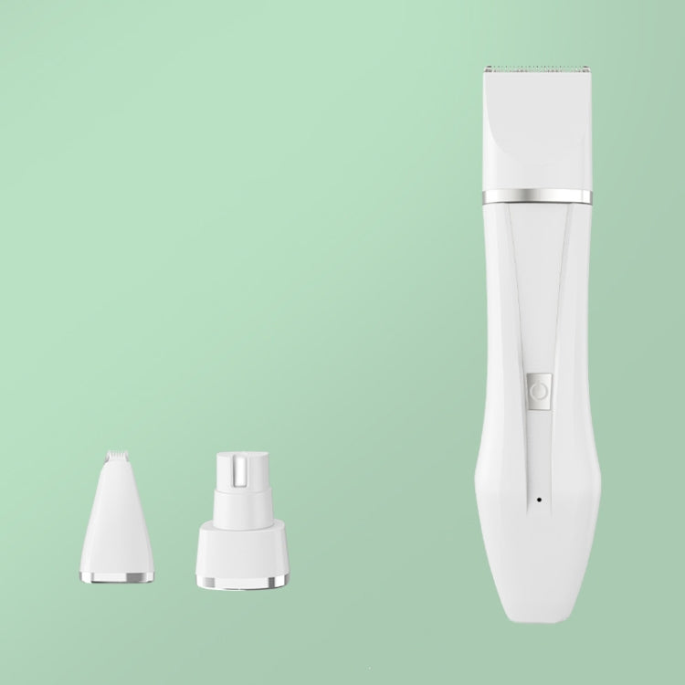 Multifunctional Pet Electric Shaver Cat And Dog Hair Clipper, 2-in-1 Green, 2-in-1 White, 3-in-1 Green, 3-in-1 White, 4-in-1 Green, 4-in-1 White