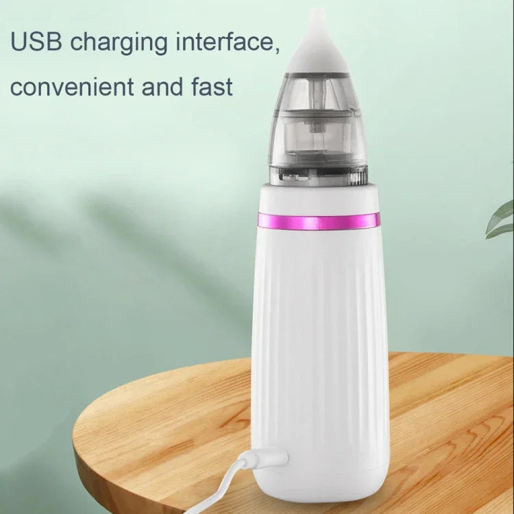 مُنظف مخاط أنفي كهربائي للأطفال مع شحن USB
