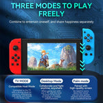 Manettes de jeu JOY-02 (gauche et droite) avec éclairage RGB, Bluetooth, pour Switch / Switch OLED / Switch Pro / Switch Lite / Switch Joy-Con, noir et gris.