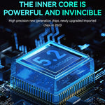 Manettes de jeu JOY-02 (gauche et droite) avec éclairage RGB, Bluetooth, pour Switch / Switch OLED / Switch Pro / Switch Lite / Switch Joy-Con, noir et gris.