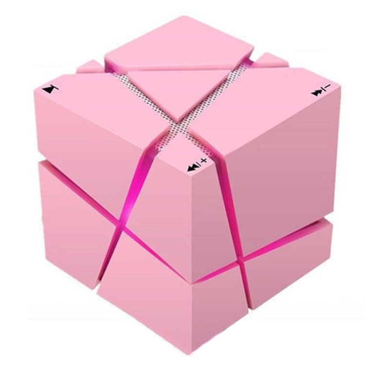 مكبر صوت بلوتوث ذكي صغير Qone Cube AI مع تحكم صوتي وإضاءة RGB، تحكم صوتي AI (أزرق)، تحكم صوتي AI (وردي)، تحكم صوتي AI (أسود)، تحكم صوتي AI (أبيض)