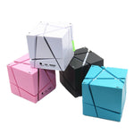 Qone Cube AI Smart Voice-Controlled Bluetooth Speaker RGB Light Mini Wireless Audio, AI Voice-Controlled (Blue), AI Voice-Controlled (Pink), AI Voice-Controlled (Black), AI Voice-Controlled (White)