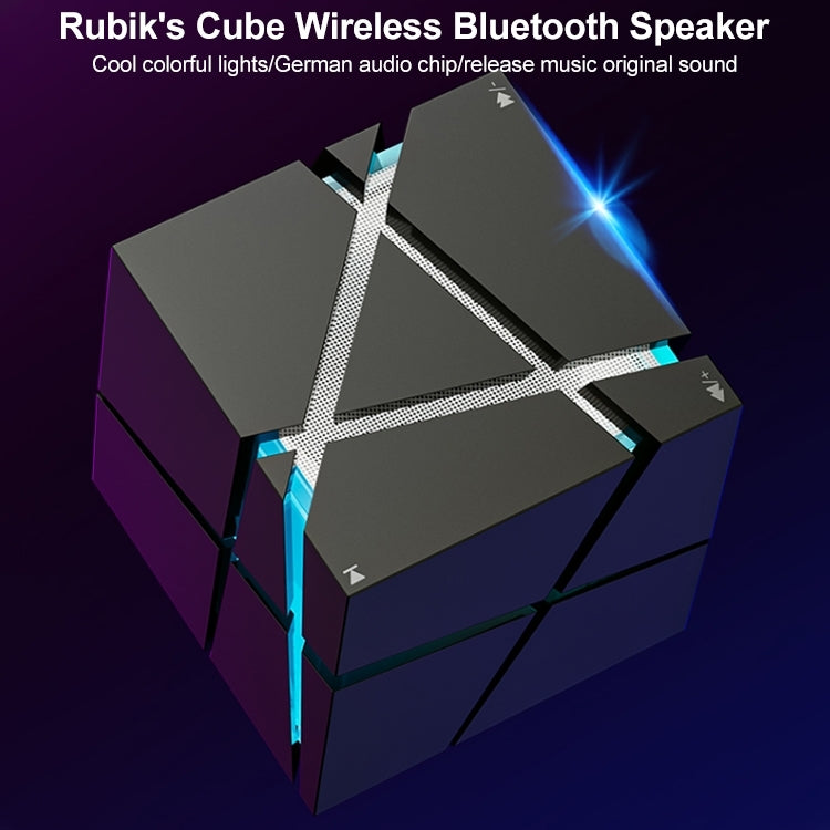 مكبر صوت بلوتوث ذكي صغير Qone Cube AI مع تحكم صوتي وإضاءة RGB، تحكم صوتي AI (أزرق)، تحكم صوتي AI (وردي)، تحكم صوتي AI (أسود)، تحكم صوتي AI (أبيض)