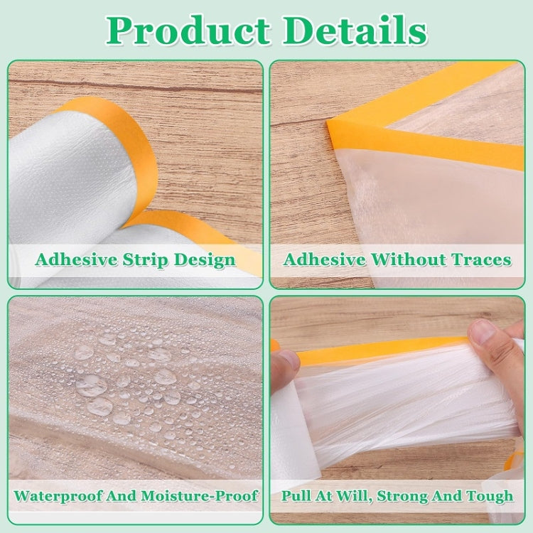 Furniture Wall Decoration Dustproof Masking Film Car Protective Film, 55cm x 20m, 1.1m x 20m, 1.5m x 20m