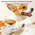 KIMHOME Pet No-Rinse Gloves Wipes Dogs Cats Bathing Deodorizing Cleaning Dry Cleaning Pet Supplies, 6pcs /Pack