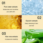 KIMHOME Pet No-Rinse Gloves Wipes Dogs Cats Bathing Deodorizing Cleaning Dry Cleaning Pet Supplies, 6pcs /Pack