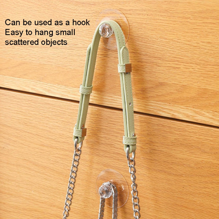 2pcs /Pack Invisible Cabinet Drawer Suction Cup Sticky Handle Acrylic Self-Adhesive Closet Glass Handle