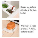 Multifunctional Whale-shaped Foldable Kitchen Fruit and Vegetable Draining Basket